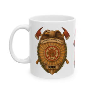 11oz Not All Heroes Stand Tall – Firefighter PTSD Awareness Mug